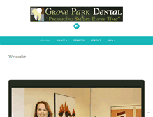 Tablet Screenshot of groveparkdental.com